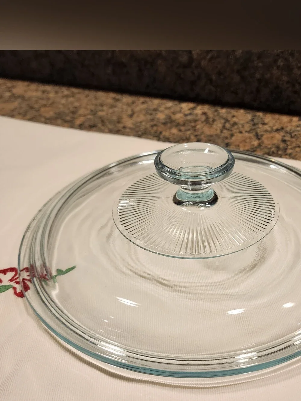 Pyrex Clear Glass Round Serving Lid - G1C 11